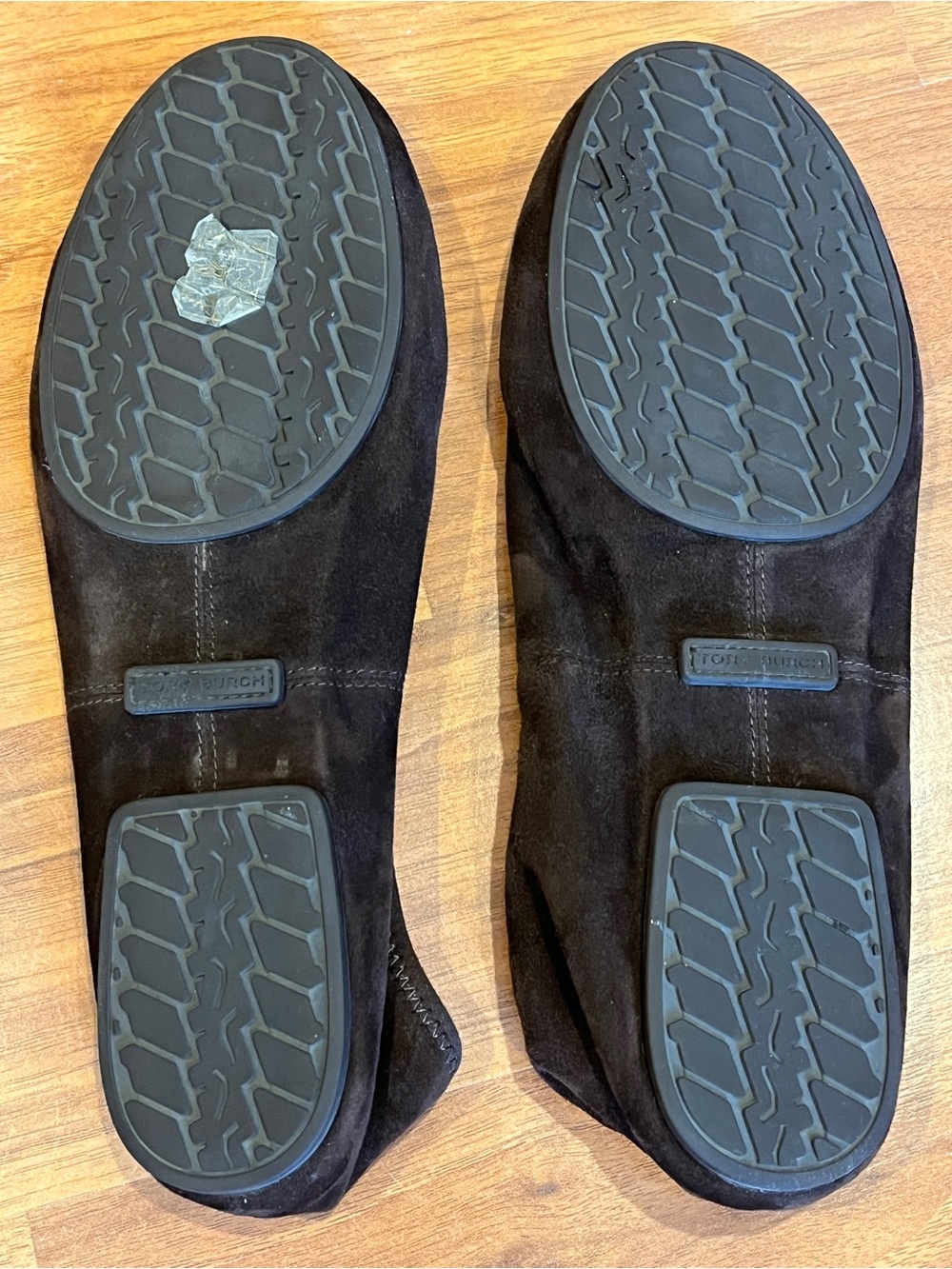 Tory Burch Reva Travel Suede Ballet Flat in Dark Cocoa - size 6.5 - NWOB - Picture 10 of 11